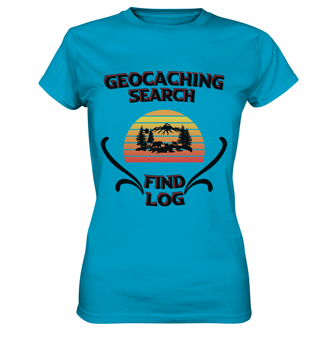 Geocaching, Suchen, Finden und Log, Geocaches - Ladies Premium Shirt