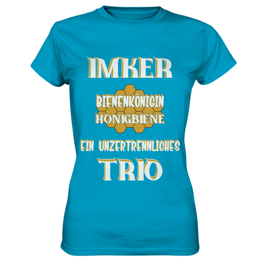 Imker- Bienenkönigin und Honigbiene, einTeam, Pfleger und Schützer von Bienen - Ladies Premium Shirt