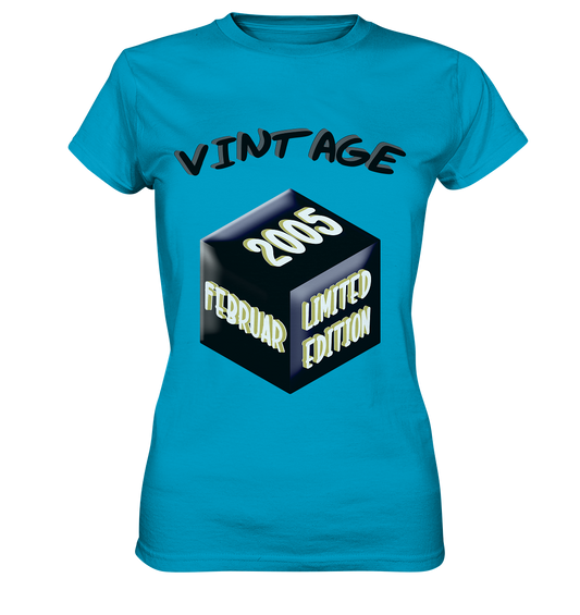 Vintage 2005 FEB Limited Edition, Geschenk zum 18 - Ladies Premium Shirt