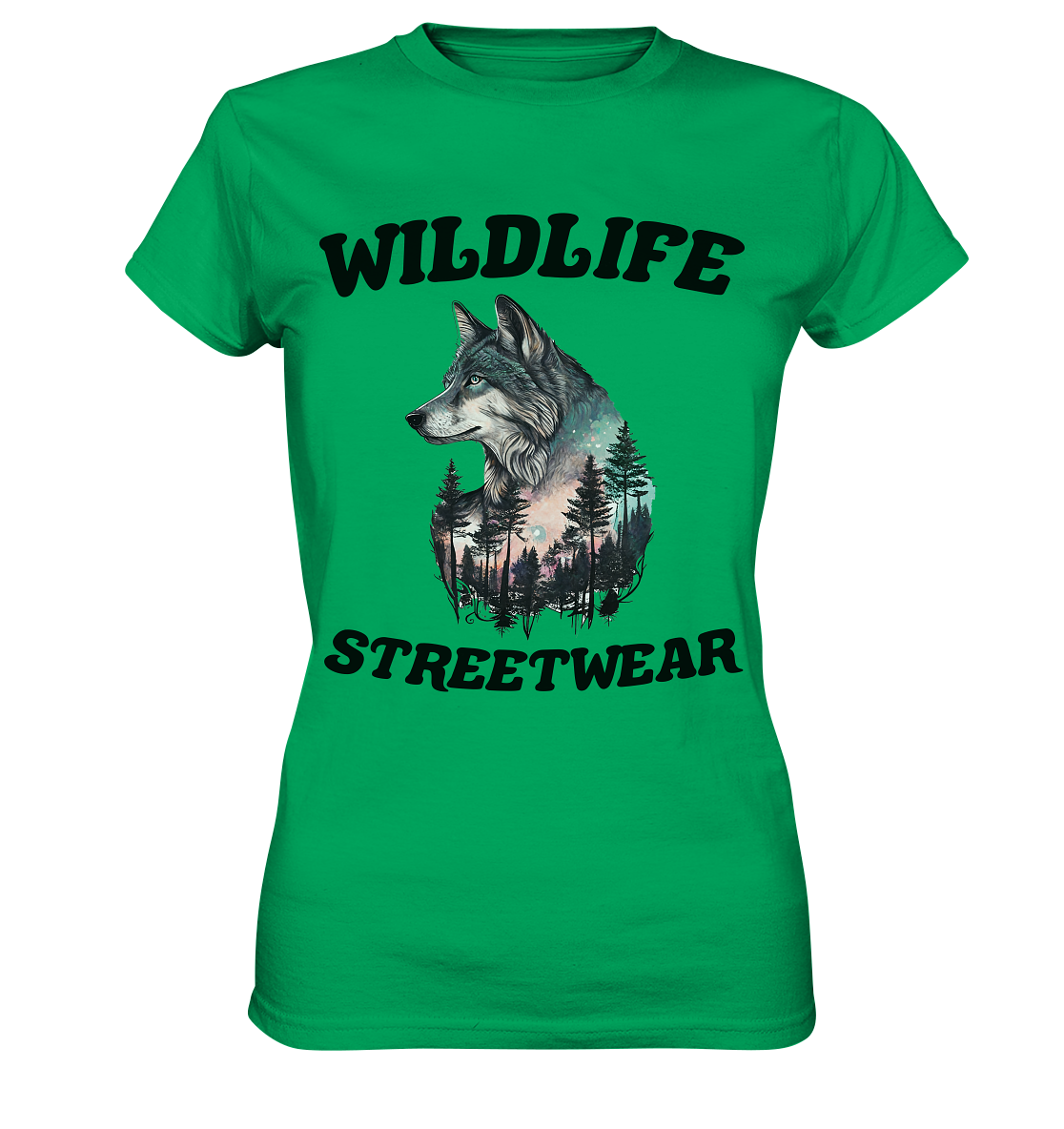 Streetwear Wildlife Design  - Ladies Premium Shirt