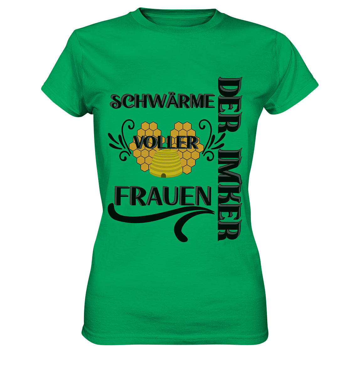 Der Imker, schwärme voller Frauen, Imkerei, Helden, schwarzes Design - Ladies Premium Shirt