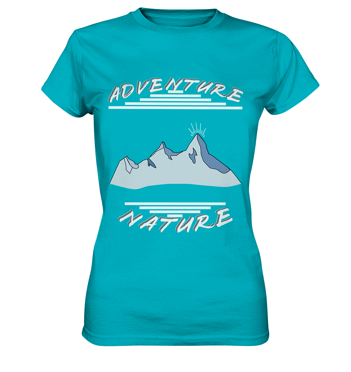 Adventure Nature, Abenteuer Natur, Camping, Geocaching - Ladies Premium Shirt