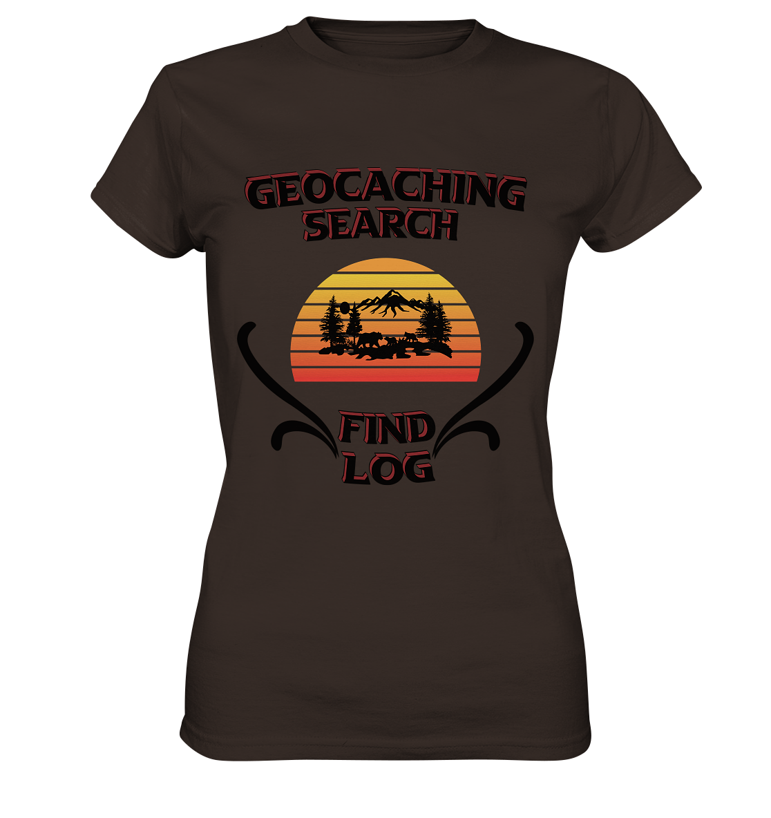 Geocaching, Suchen, Finden und Log, Geocaches - Ladies Premium Shirt