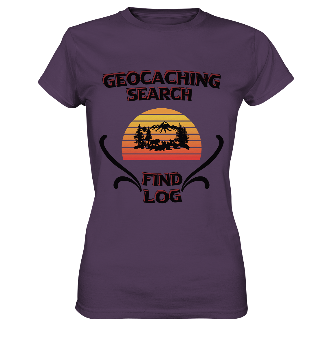 Geocaching, Suchen, Finden und Log, Geocaches - Ladies Premium Shirt