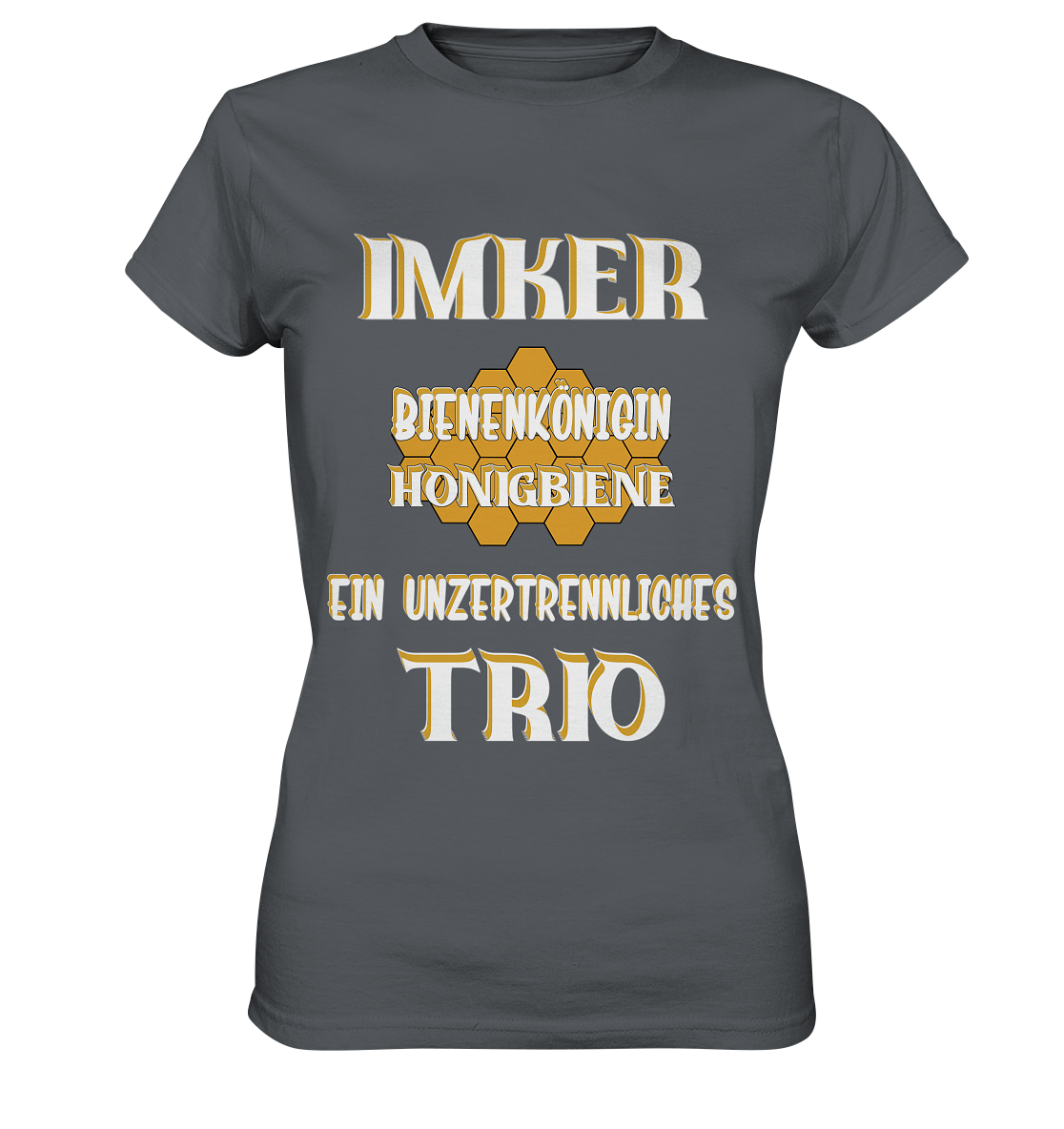 Imker- Bienenkönigin und Honigbiene, einTeam, Pfleger und Schützer von Bienen - Ladies Premium Shirt