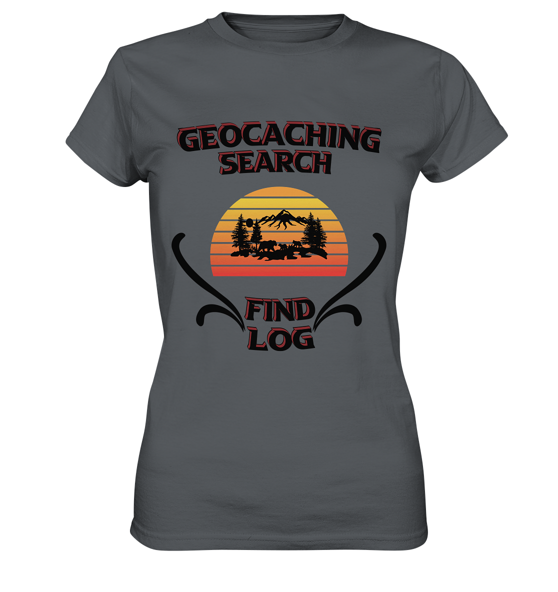 Geocaching, Suchen, Finden und Log, Geocaches - Ladies Premium Shirt