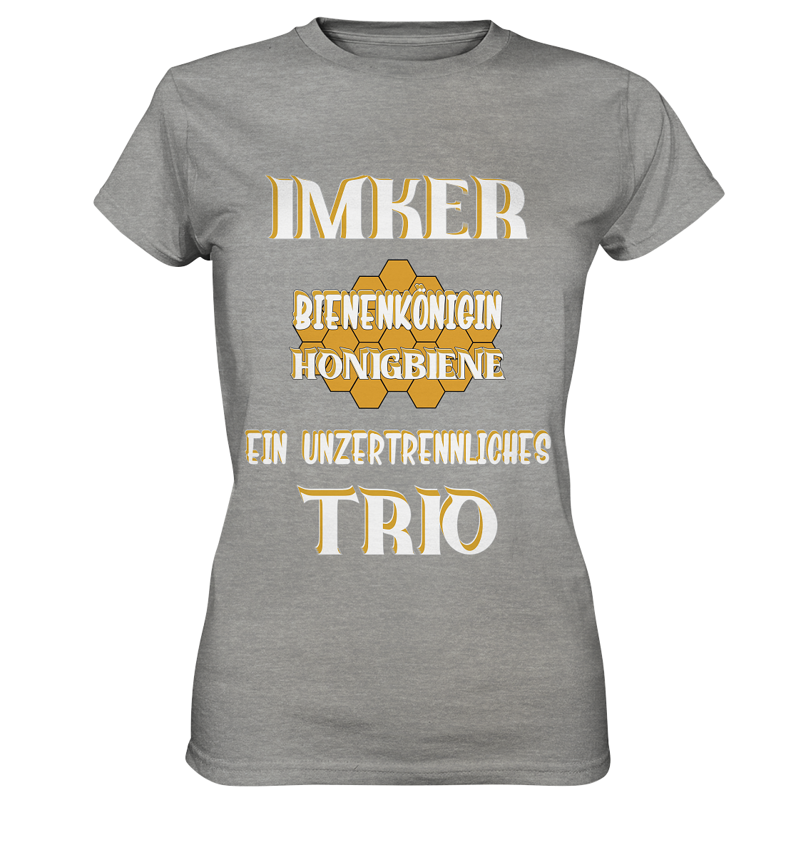 Imker- Bienenkönigin und Honigbiene, einTeam, Pfleger und Schützer von Bienen - Ladies Premium Shirt