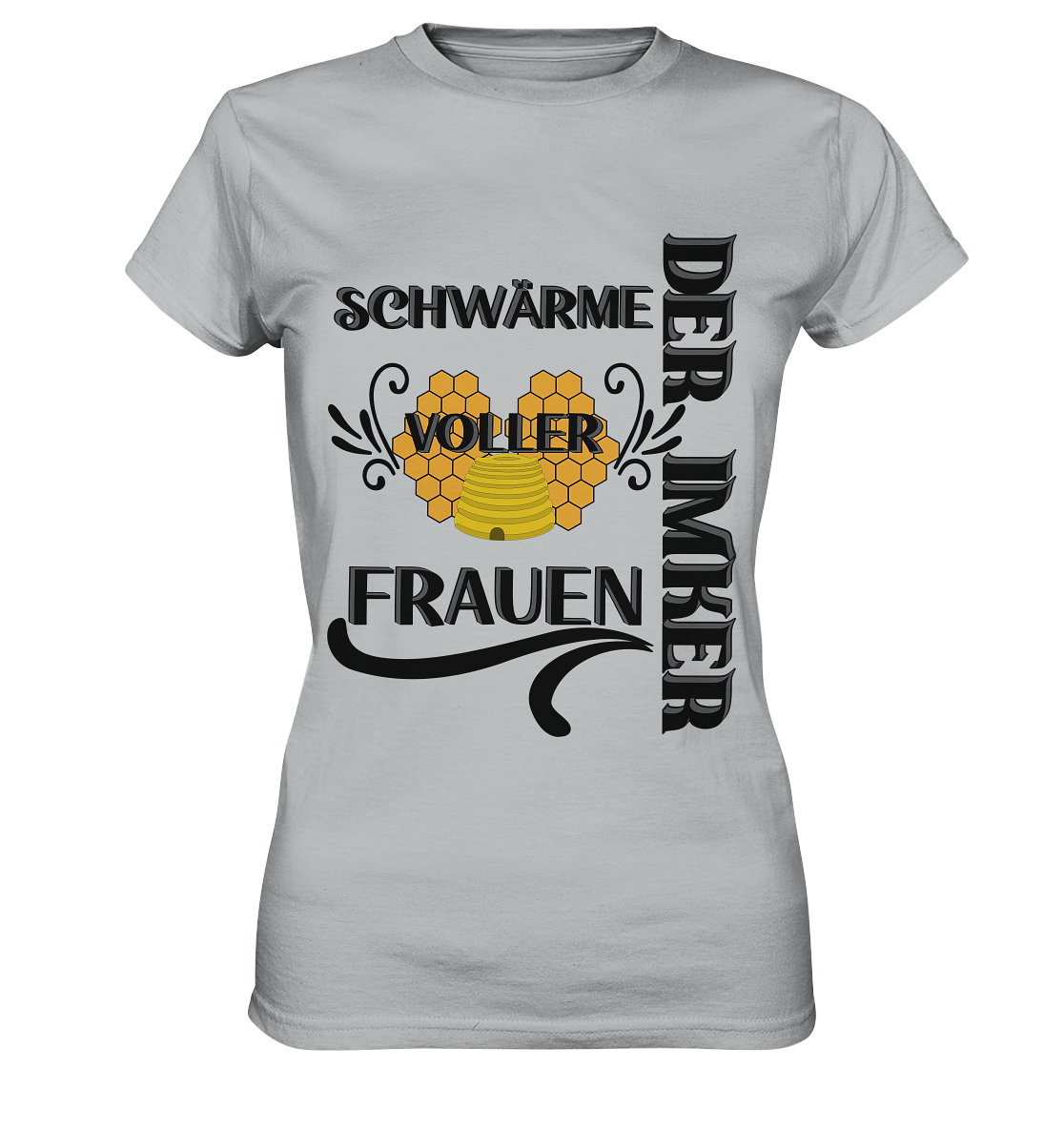 Der Imker, schwärme voller Frauen, Imkerei, Helden, schwarzes Design - Ladies Premium Shirt