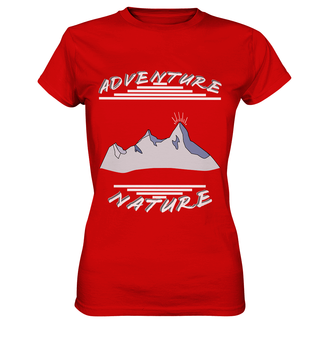 Adventure Nature, Abenteuer Natur, Camping, Geocaching - Ladies Premium Shirt