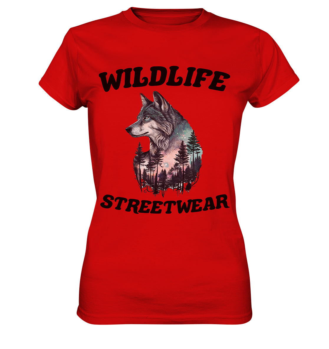 Streetwear Wildlife Design  - Ladies Premium Shirt