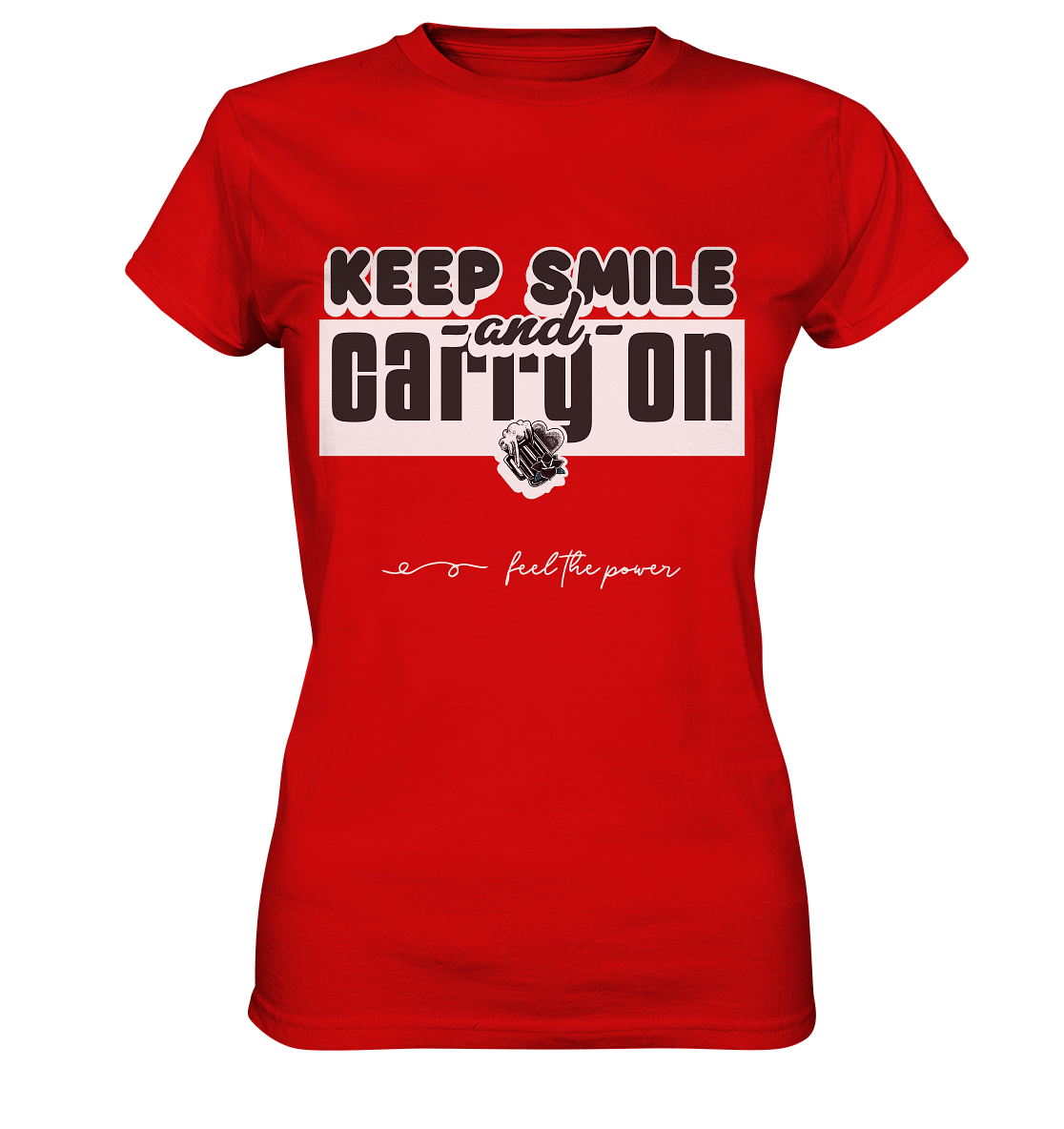 Keep Smile | Damen Premium Shirt