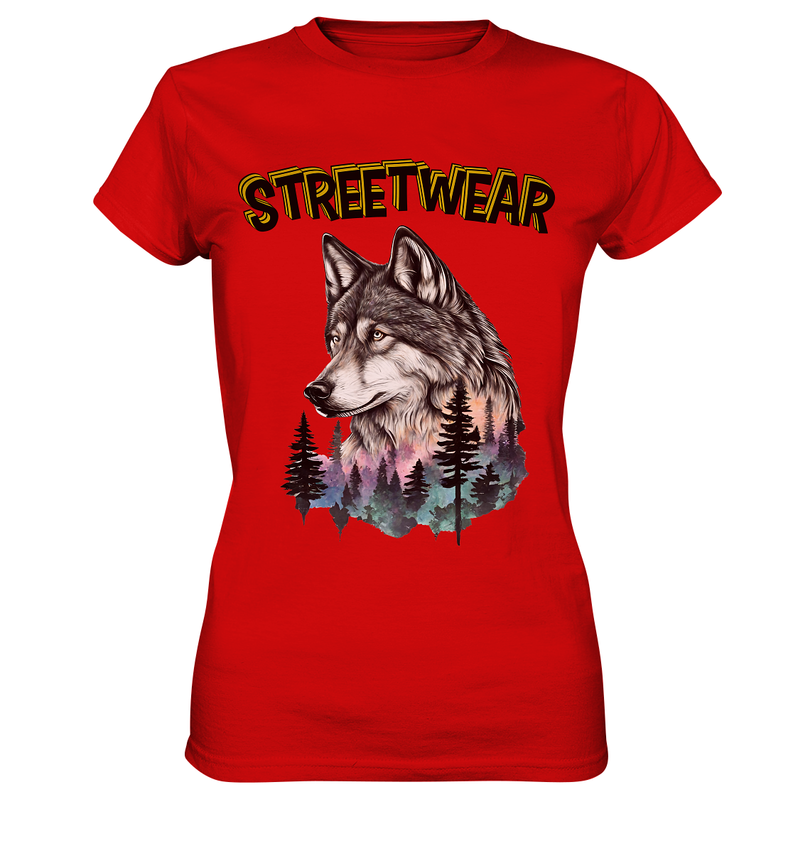 Streetwear Wildlife Design - Ladies Premium Shirt