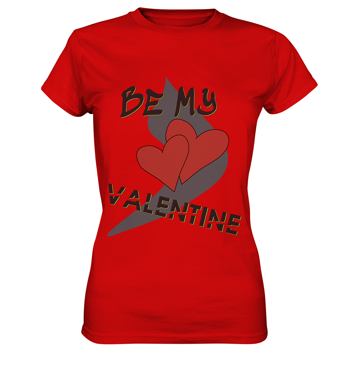 Be my Valentine, Valentinstag, 14. Februar - Ladies Premium Shirt