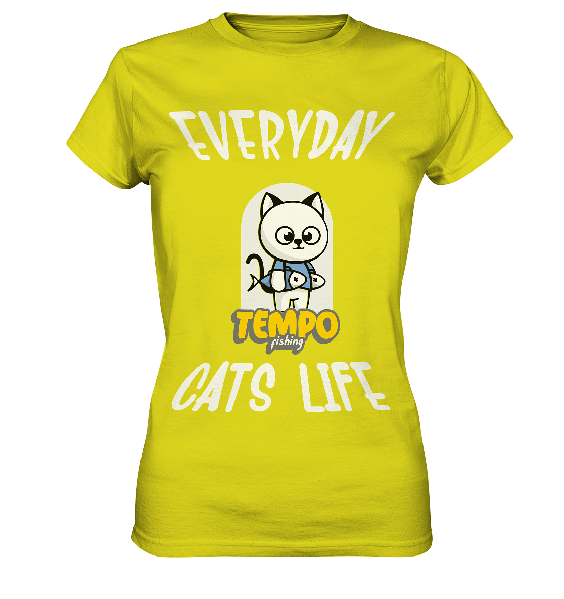 Katzenleben- Everyday Cats Life, Katzenliebhaber, Tierfreund - Ladies Premium Shirt