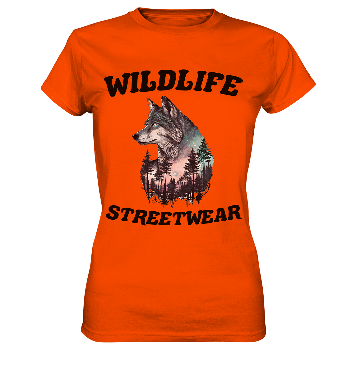 Streetwear Wildlife Design  - Ladies Premium Shirt