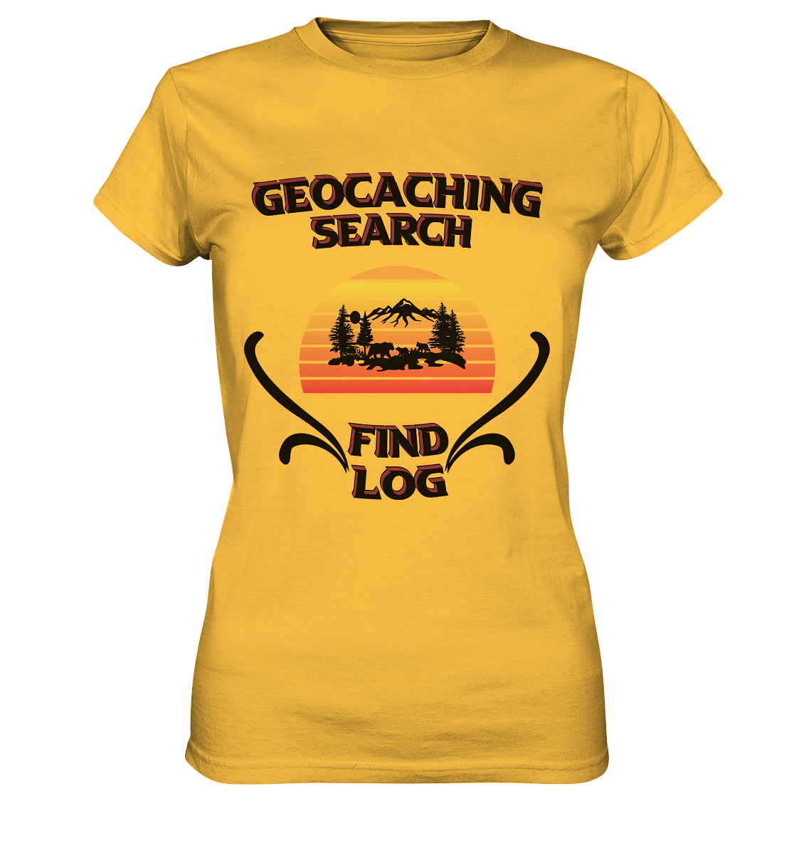 Geocaching, Suchen, Finden und Log, Geocaches - Ladies Premium Shirt