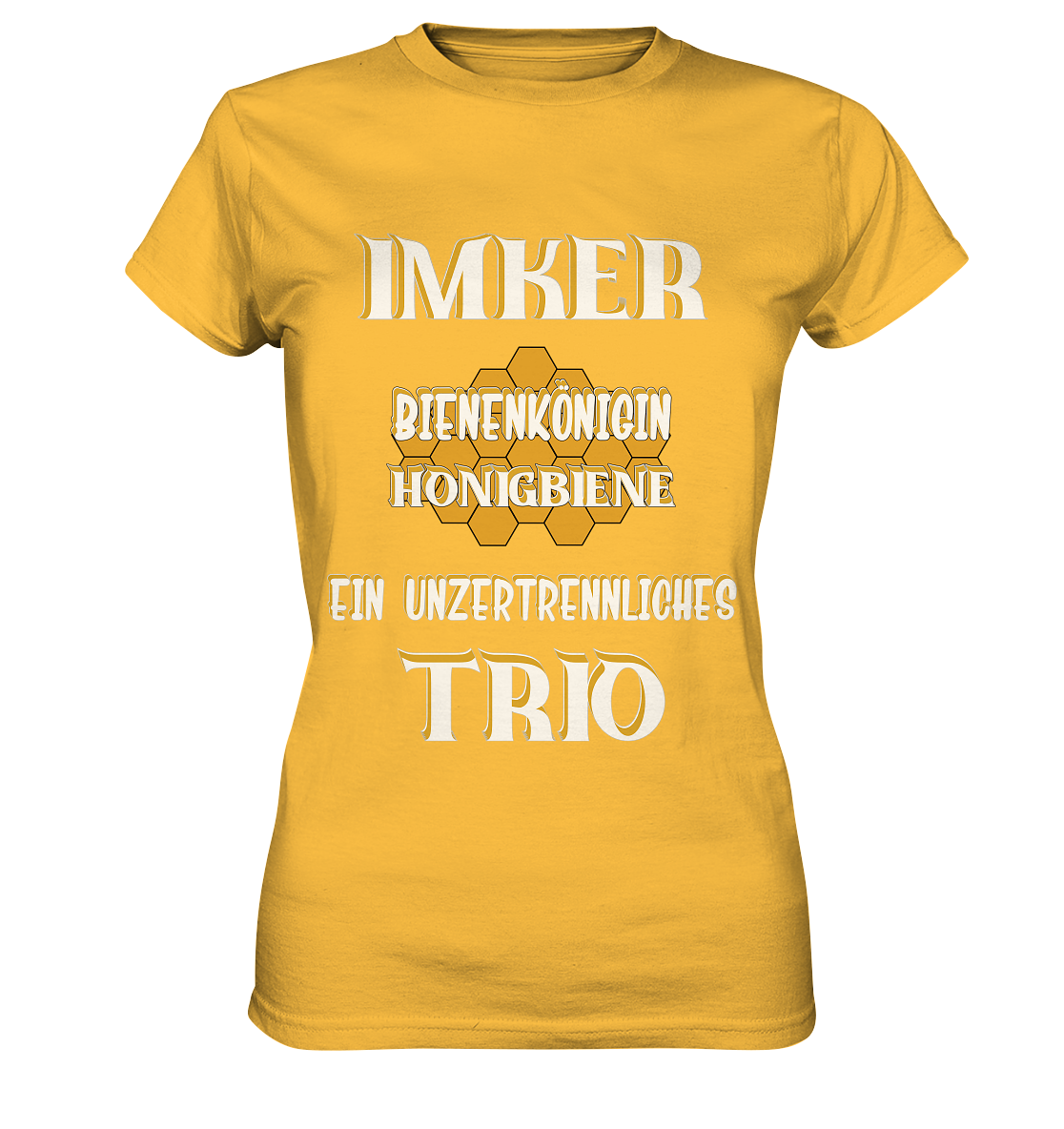 Imker- Bienenkönigin und Honigbiene, einTeam, Pfleger und Schützer von Bienen - Ladies Premium Shirt