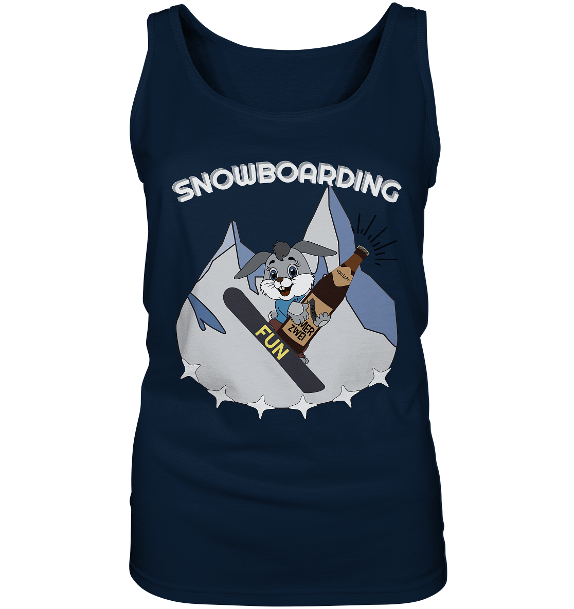 Snowboarder, Apres- Ski, Party danach, Piste, Helles Design - Ladies Tank-Top