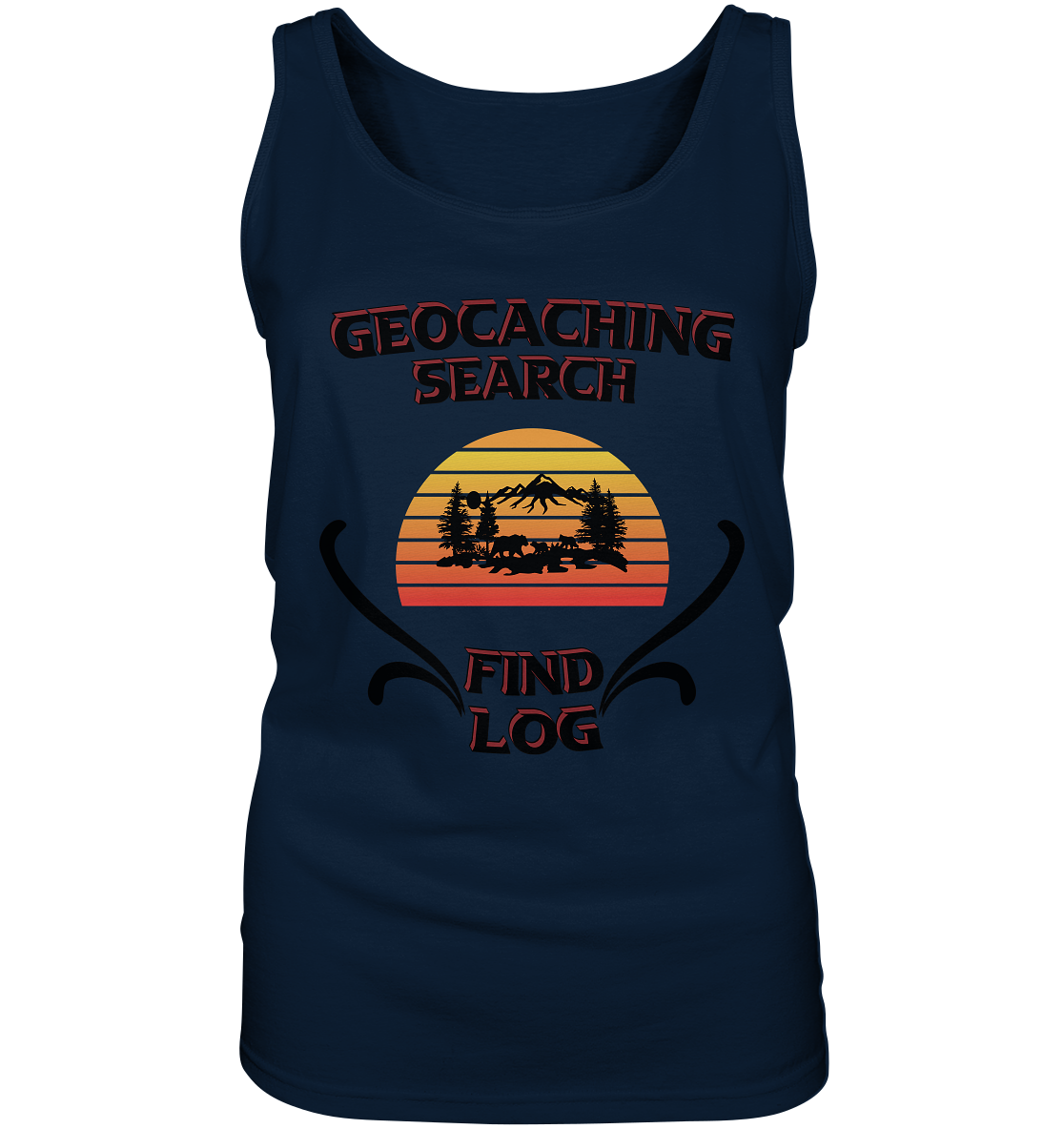 Geocaching, Suchen, Finden und Log, Geocaches - Ladies Tank-Top