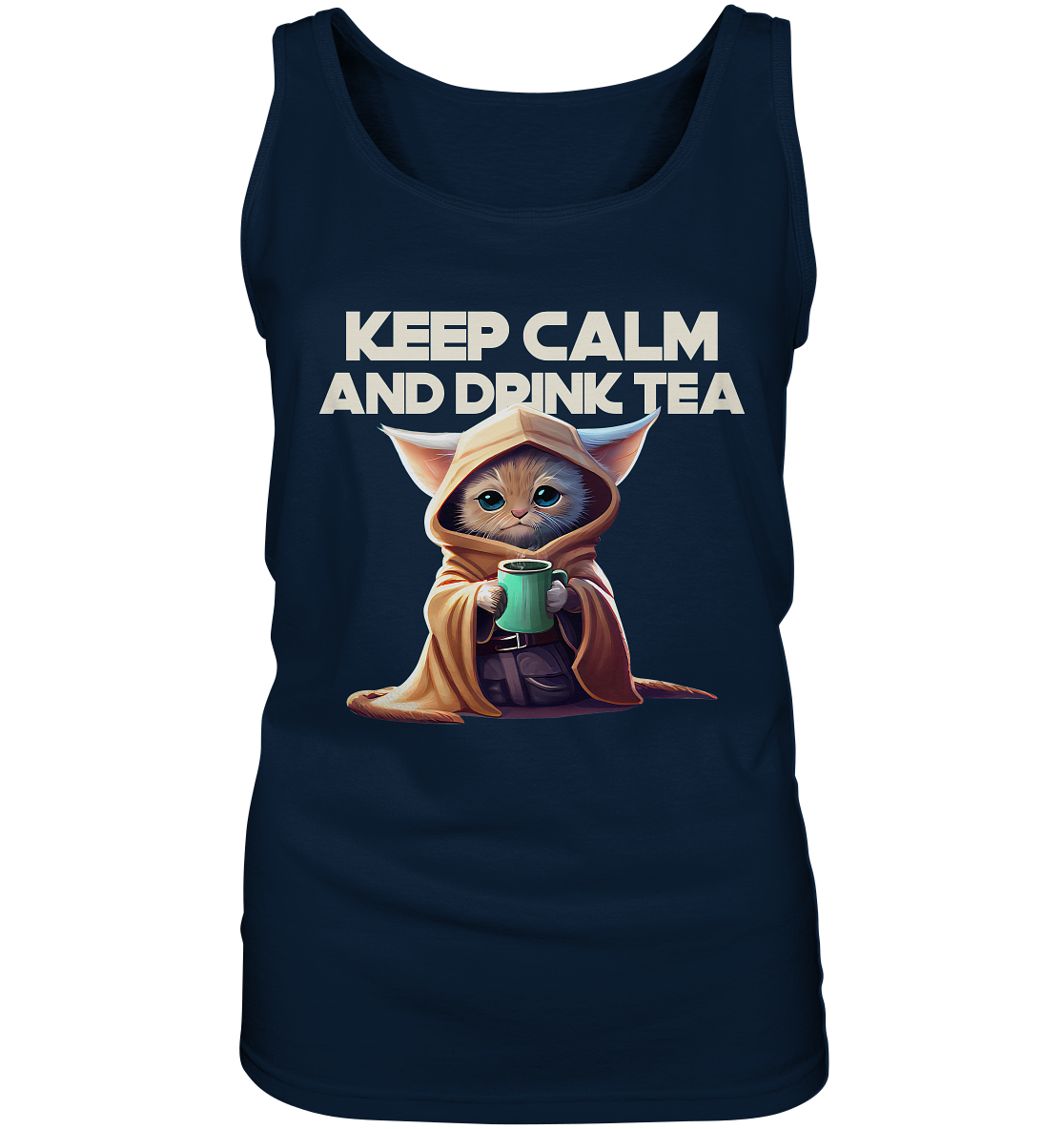 Tanktop Damen- Keep Calm- coole Basic für jeden Look- Ladies Tank-Top