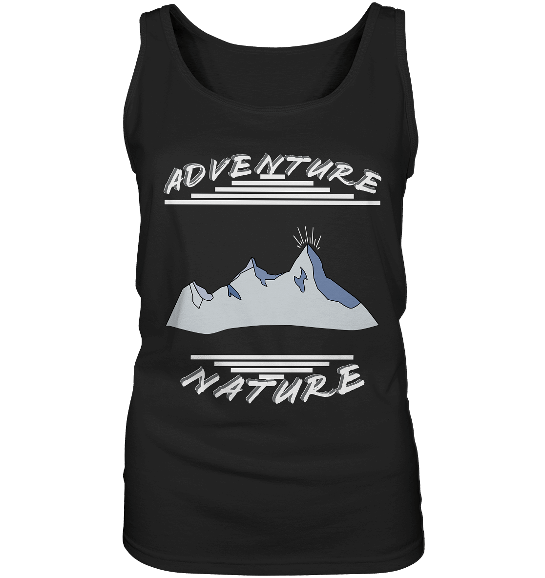 Adventure Nature, Abenteuer Natur, Camping, Geocaching - Ladies Tank-Top