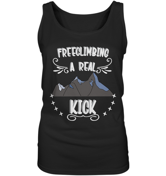 Freeclimbing - a real kick, sportlich & gefährlich - Ladies Tank-Top