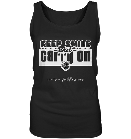 "Keep Smile" Damen Tank-Top