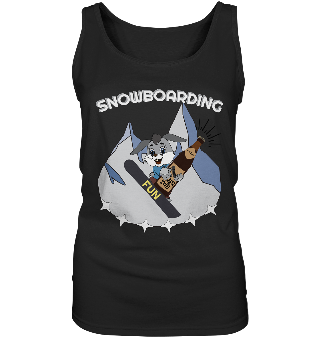 Snowboarder, Apres- Ski, Party danach, Piste, Helles Design - Ladies Tank-Top