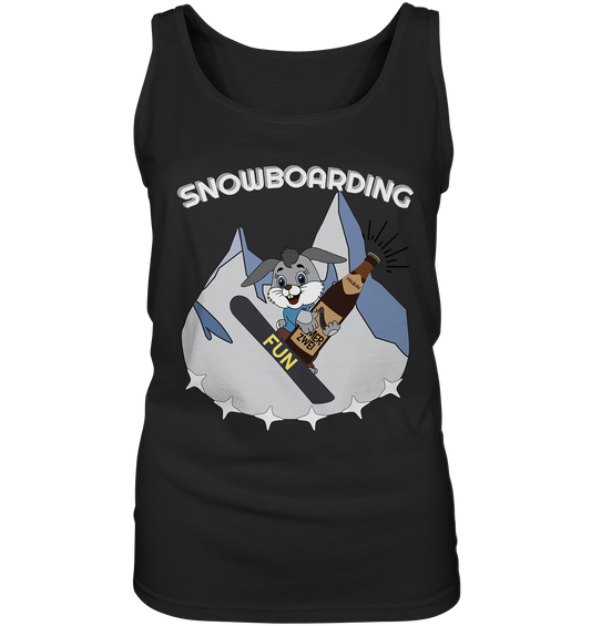 Snowboarder, Apres- Ski, Party danach, Piste, Helles Design - Ladies Tank-Top