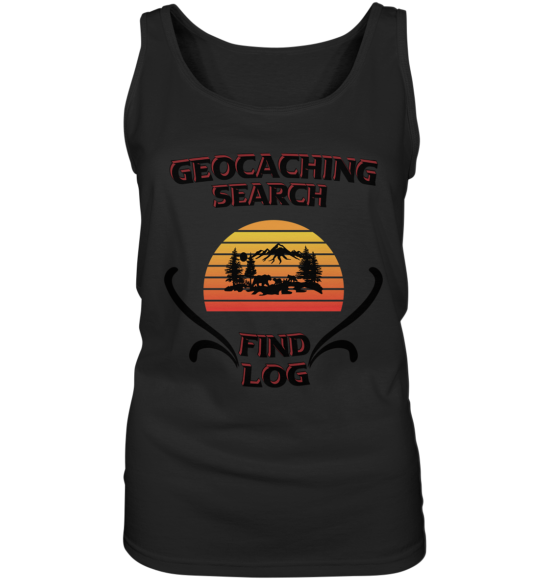 Geocaching, Suchen, Finden und Log, Geocaches - Ladies Tank-Top