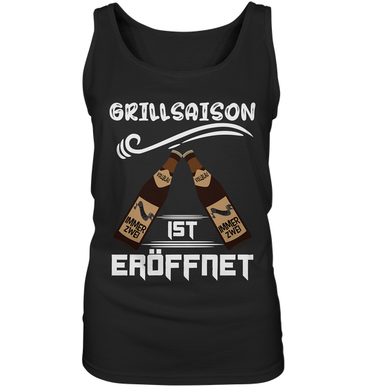 Grillsaison ist eröffnet, Grillen, Party, Feiern, Helles Design - Ladies Tank-Top