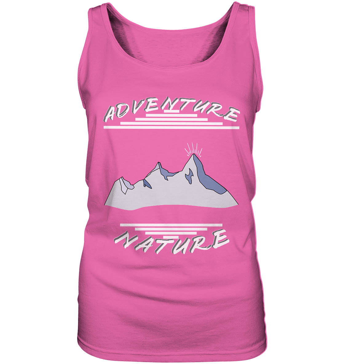 Adventure Nature, Abenteuer Natur, Camping, Geocaching - Ladies Tank-Top