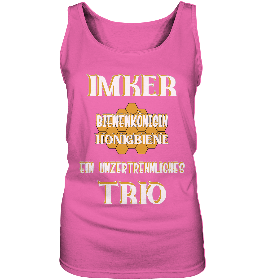 Imker- Bienenkönigin und Honigbiene, einTeam, Pfleger und Schützer von Bienen - Ladies Tank-Top