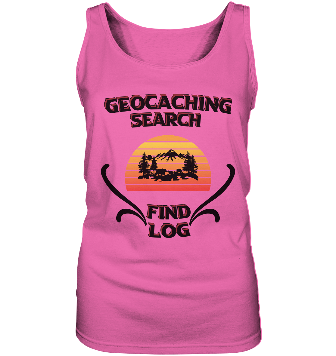 Geocaching, Suchen, Finden und Log, Geocaches - Ladies Tank-Top