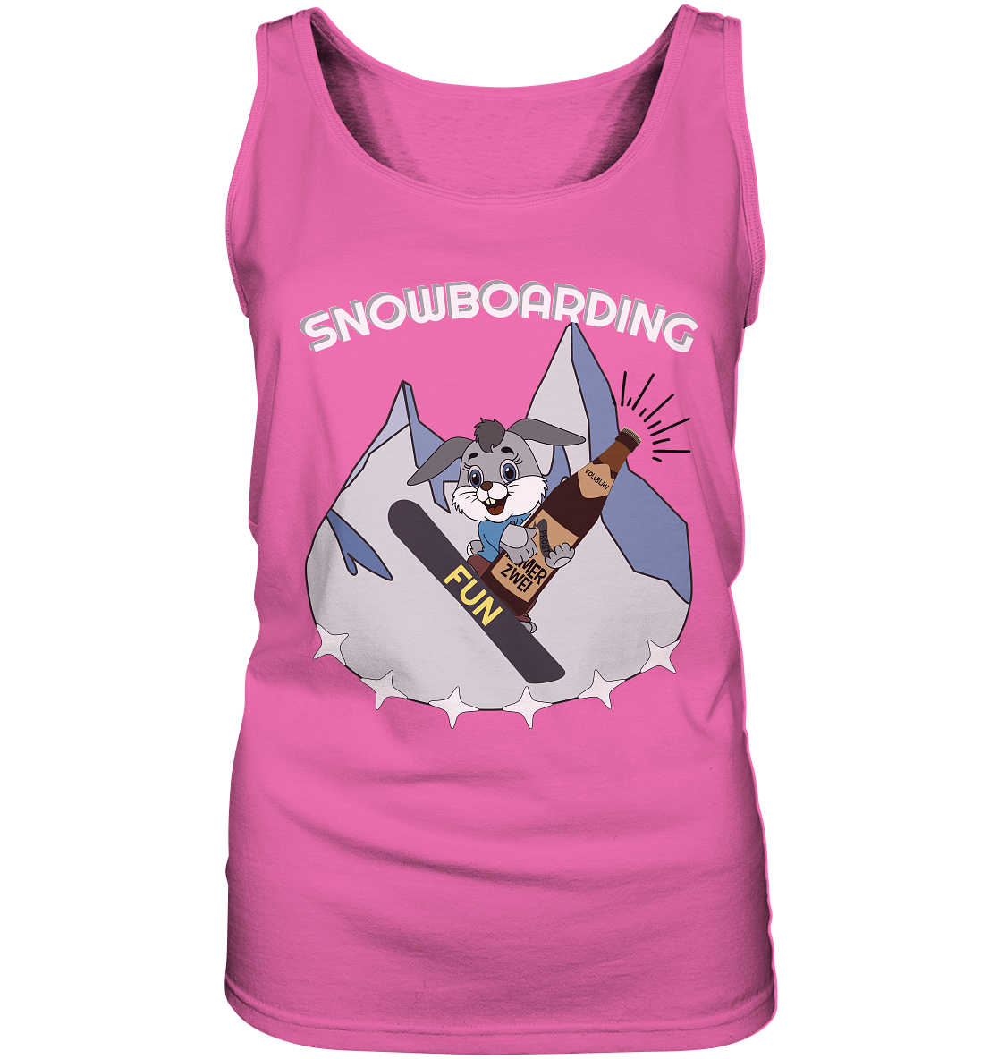 Snowboarder, Apres- Ski, Party danach, Piste, Helles Design - Ladies Tank-Top