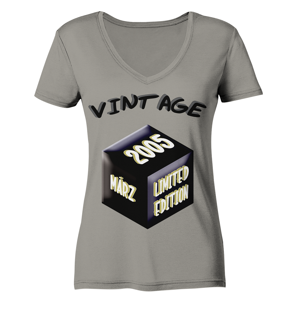 Vintage 2005 MÄRZ Limited Edition, Geschenk zum 18  - Ladies V-Neck Shirt