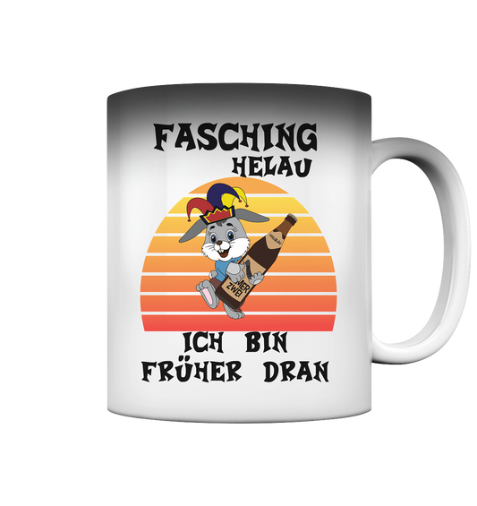 Fasching Helau, Osterhase feiert Karneval, Helau - Magic Mug