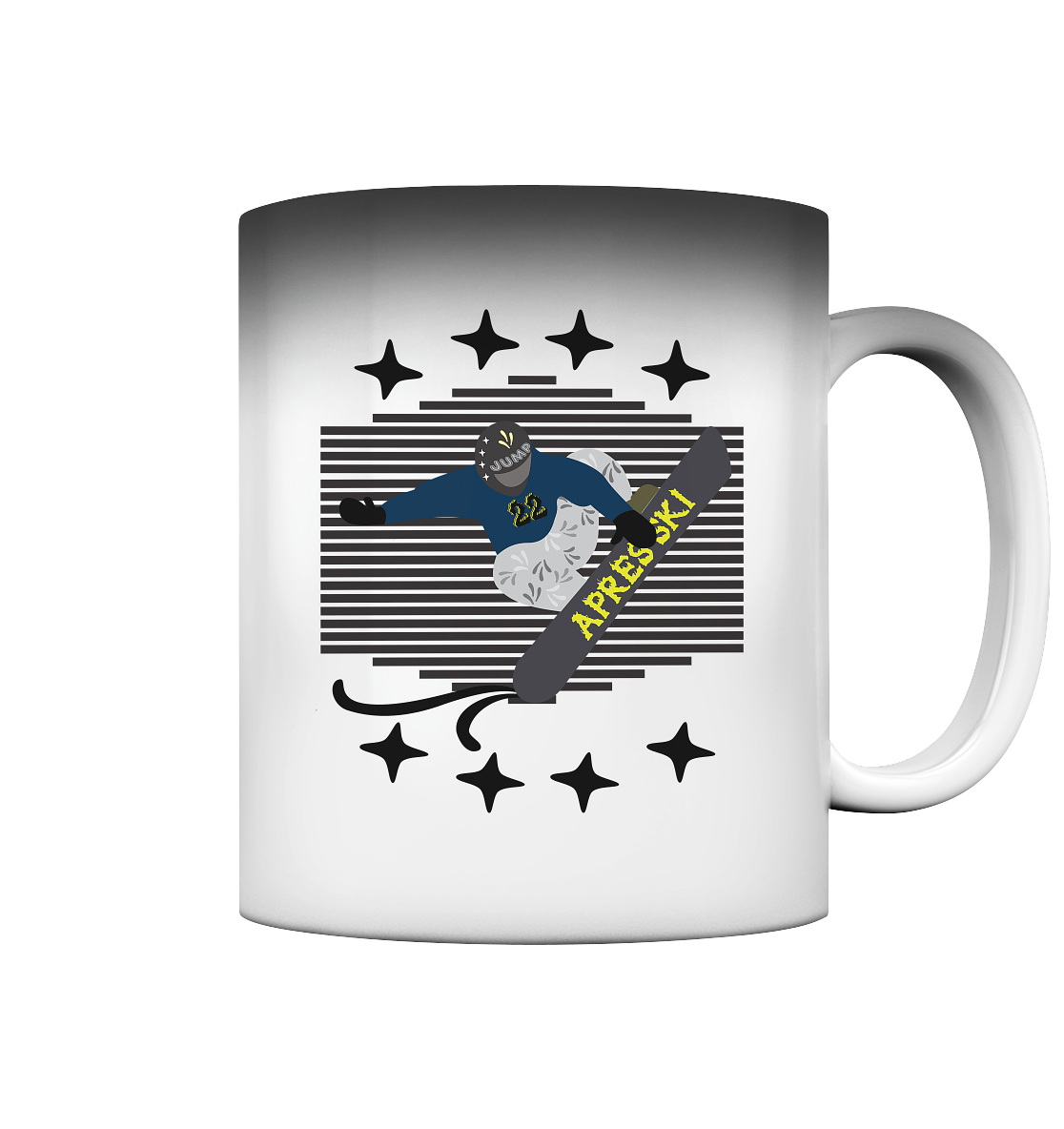 Snowboarding, Apres- Ski, Snowboard, - Magic Mug