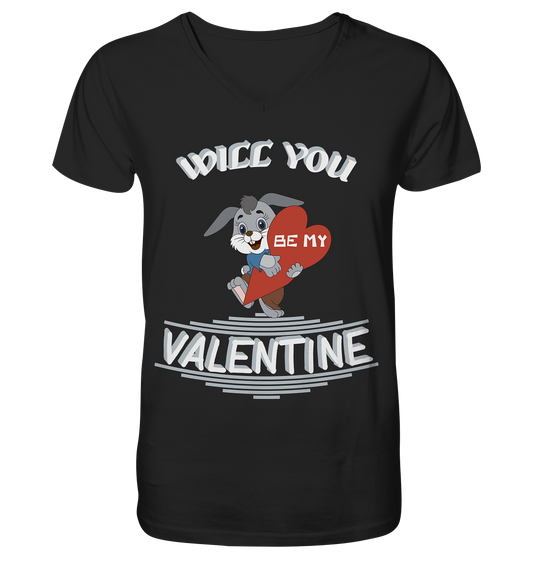 Valentine, Valentinstag am 14. Februar, Geschenkideen - Mens Organic V-Neck Shirt