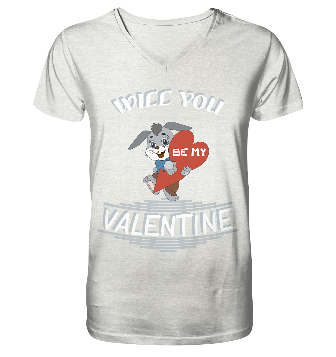 Valentine, Valentinstag am 14. Februar, Geschenkideen - Mens Organic V-Neck Shirt