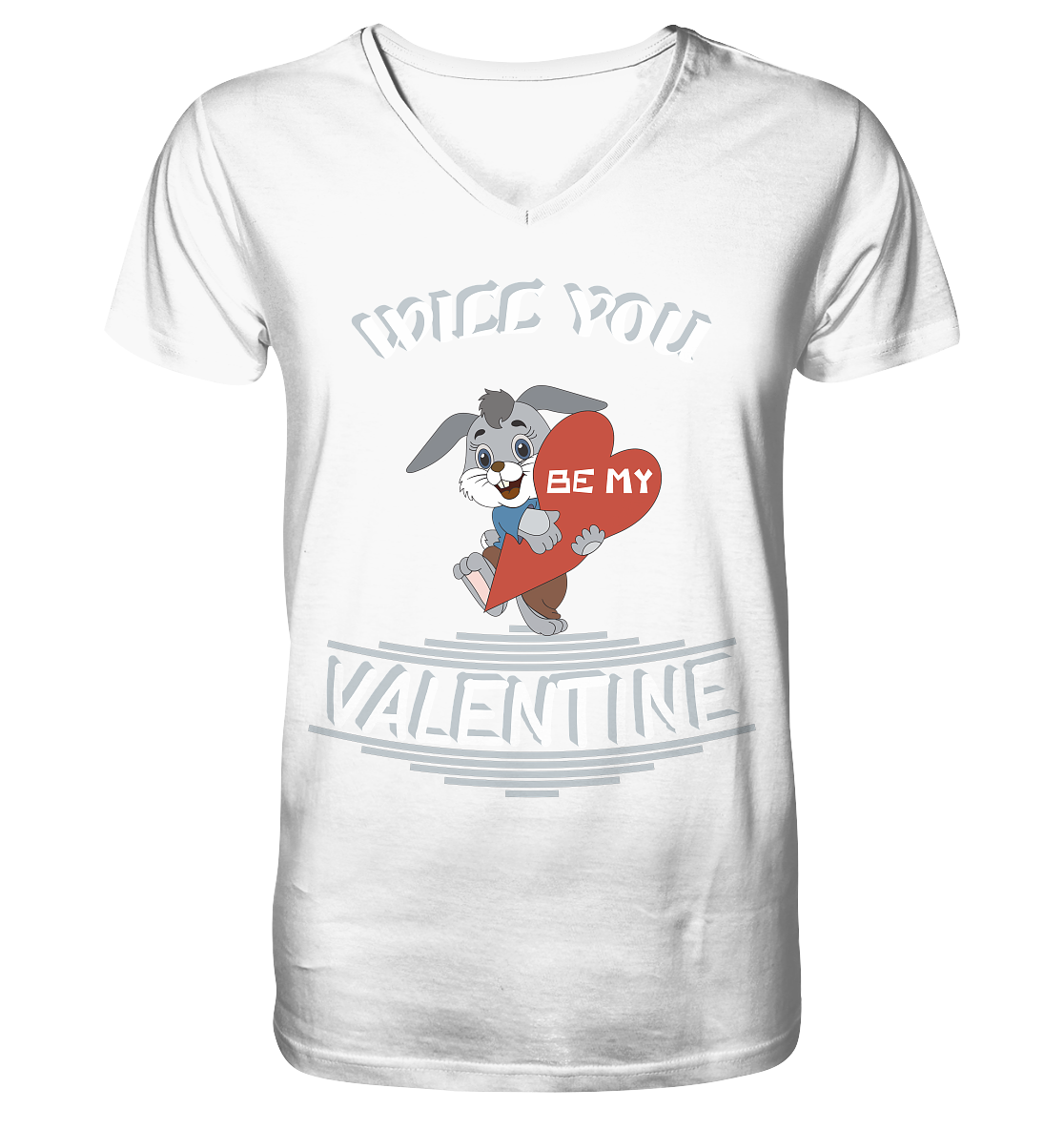 Valentine, Valentinstag am 14. Februar, Geschenkideen - Mens Organic V-Neck Shirt