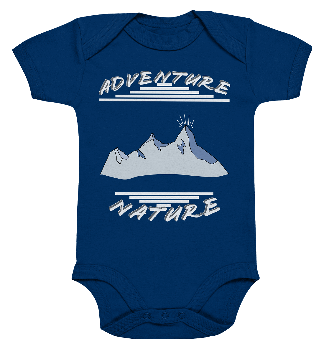 Adventure Nature, Abenteuer Natur, Camping, Geocaching - Organic Baby Bodysuite