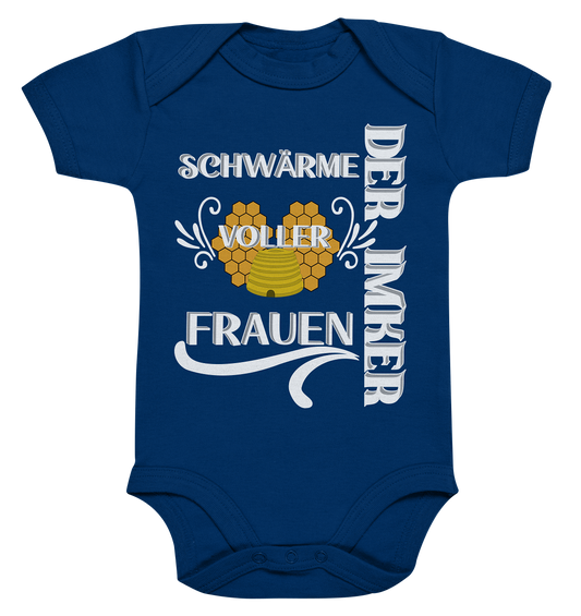 Der Imker, schwärme voller Frauen, Imkerei, Helden, Helles Motiv - Organic Baby Bodysuite