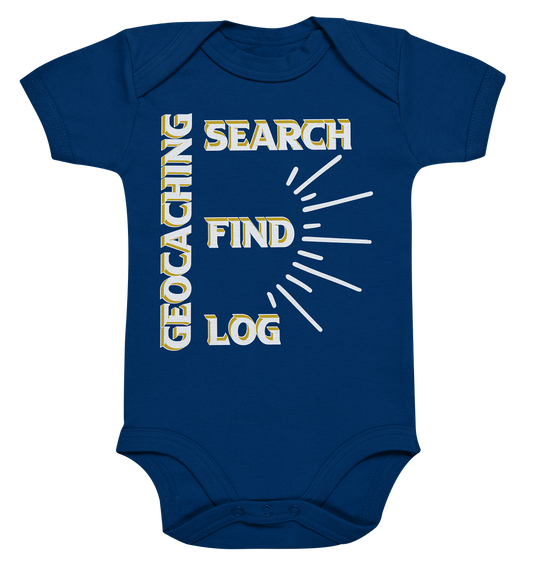 Geocaching-SEARCH-FIND-LOG, Cache Helles Disign - Organic Baby Bodysuite