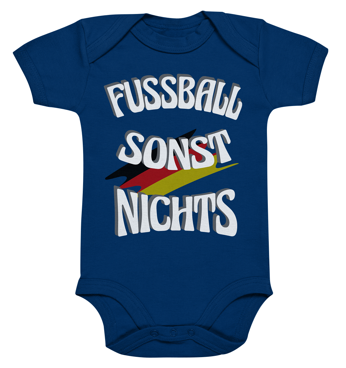 Fussball sonst Nichts, mit Leib und Seele Fan, Fußballfans - Organic Baby Bodysuite