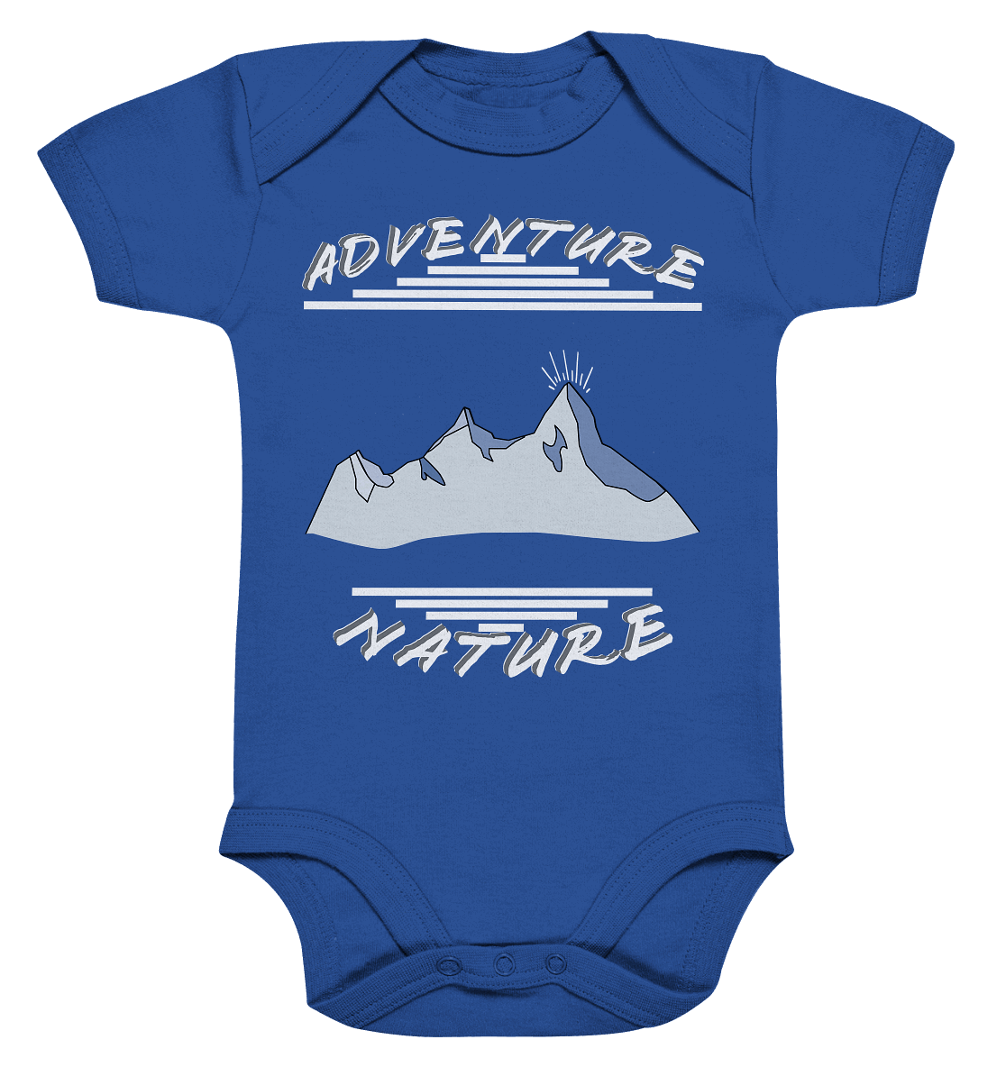 Adventure Nature, Abenteuer Natur, Camping, Geocaching - Organic Baby Bodysuite