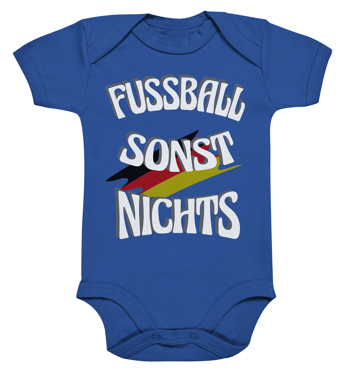 Fussball sonst Nichts, mit Leib und Seele Fan, Fußballfans - Organic Baby Bodysuite