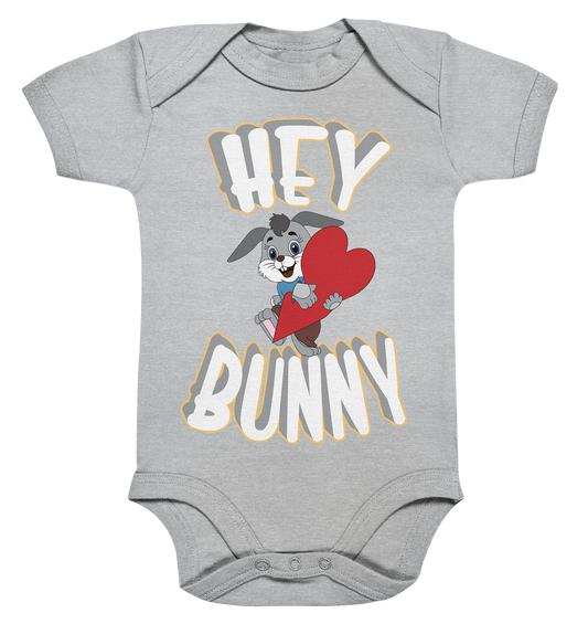 Hey Bunny, Valentine, Valentinstag am 14. Februar, Geschenkideen - Organic Baby Bodysuite