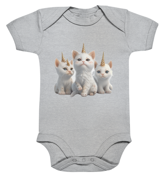 Einhorn-Katzen - Organic Baby Bodysuite