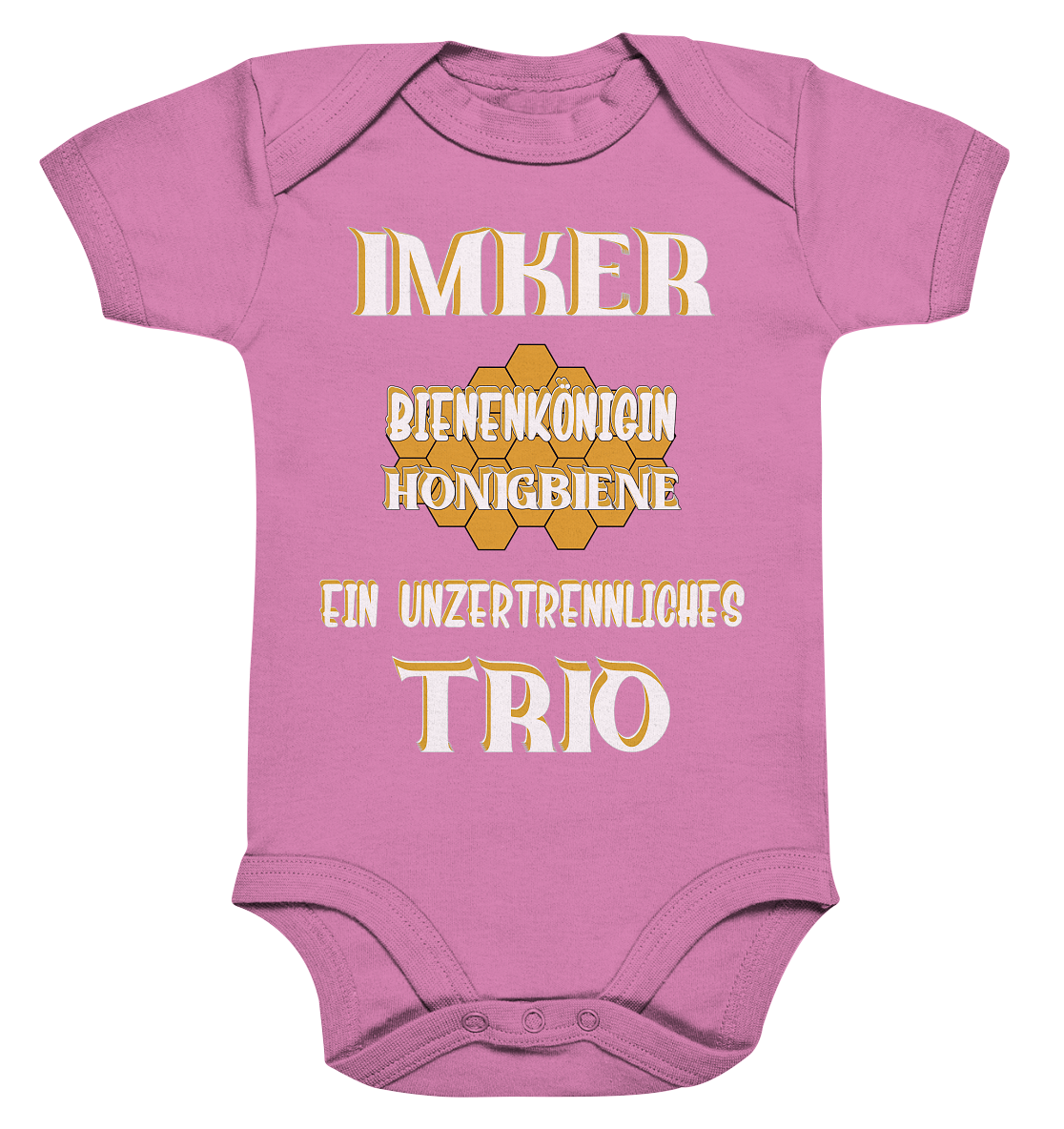 Imker- Bienenkönigin und Honigbiene, einTeam, Pfleger und Schützer von Bienen - Organic Baby Bodysuite